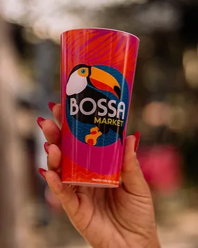 Copos reutilizáveis Bossa Market